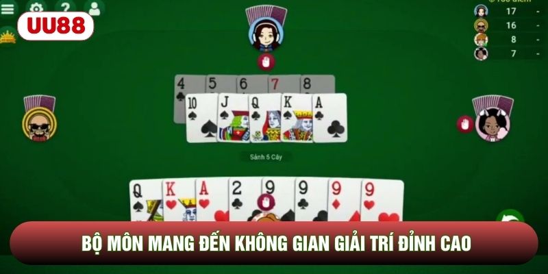 Bộ môn mang đến không gian giải trí đỉnh cao Bộ môn mang đến không gian giải trí đỉnh cao