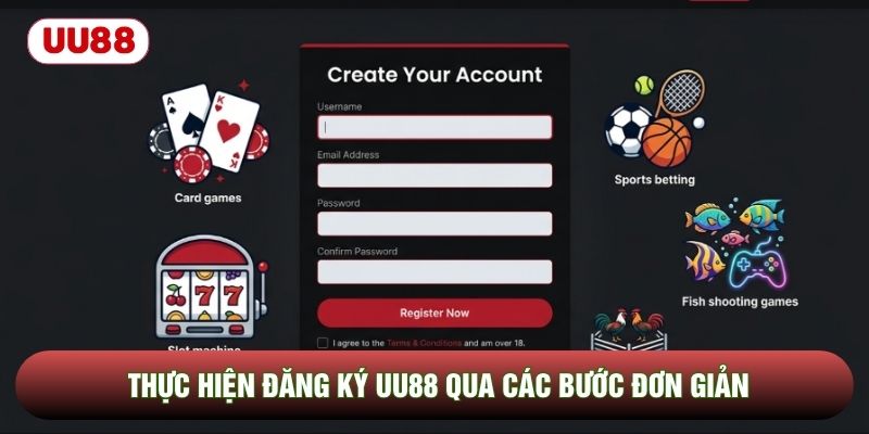 Thực hiện đăng ký UU88 qua các bước đơn giản