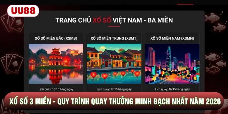 Xổ Số 3 Miền - Quy Trình Quay Thưởng Minh Bạch Nhất Năm 2026
